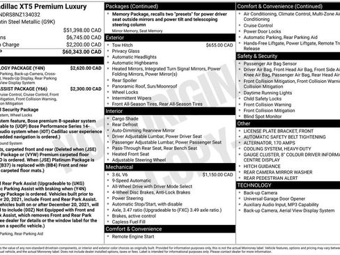 Used 2022 Cadillac XT5 Premium Luxury w/ Technology Package image 5