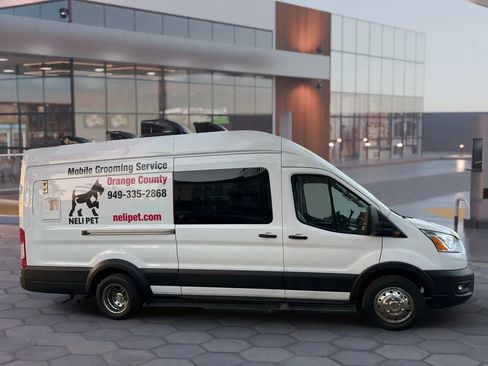 Used 2021 Ford Transit 350 148 High Roof Extended DRW w/ Exterior Upgrade Package image 7