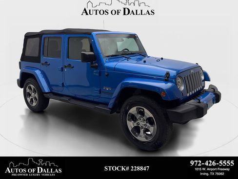Used 2016 Jeep Wrangler Unlimited Sahara w/ Max Tow Package AWD/4WD image 1