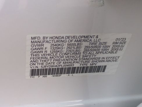 Used 2023 Acura MDX FWD w/ Technology Package image 47