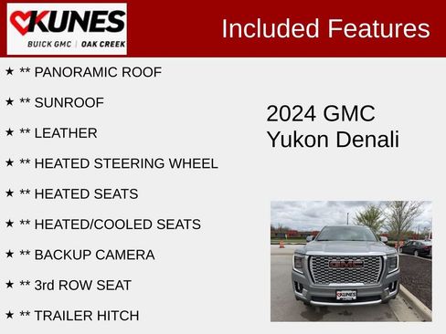 Used 2024 GMC Yukon Denali w/ Advanced Technology Package AWD/4WD image 2