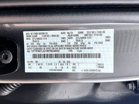 Used 2024 Ford F150 Platinum w/ Equipment Group 702A High AWD/4WD image 20