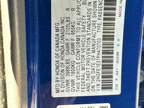 Certified 2023 Honda Civic Si image 9