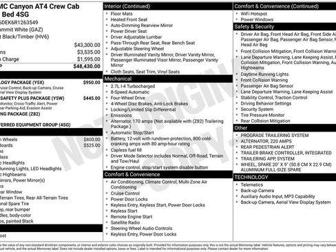 Used 2024 GMC Canyon AT4 w/ Technology Package AWD/4WD image 42