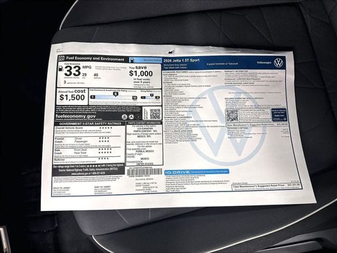 New 2026 Volkswagen Jetta Sport FWD image 12
