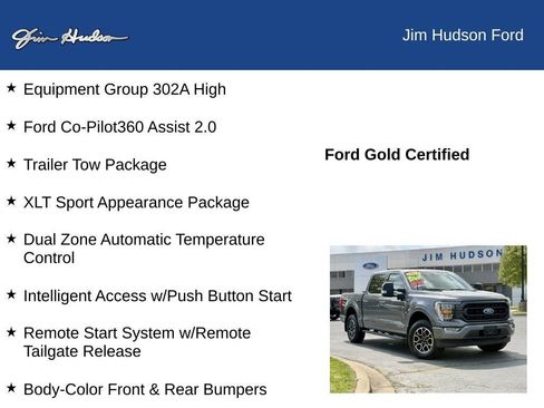 Certified 2021 Ford F150 XLT w/ Equipment Group 302A High AWD/4WD image 12