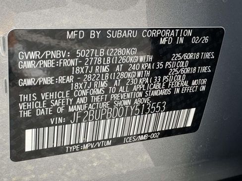 New 2026 Subaru Outback Wilderness AWD/4WD image 25