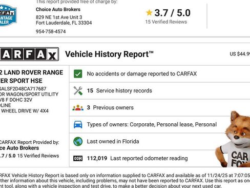 Used 2012 Land Rover Range Rover Sport HSE image 2