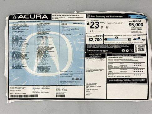 Used 2026 Acura RDX SH-AWD w/ Advance Package image 10