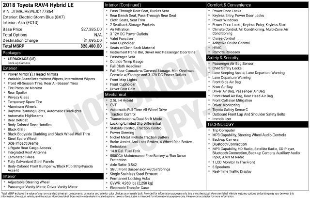 Used 2018 Toyota RAV4 LE AWD/4WD image 36