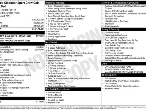 New 2026 Jeep Gladiator Sport image 6