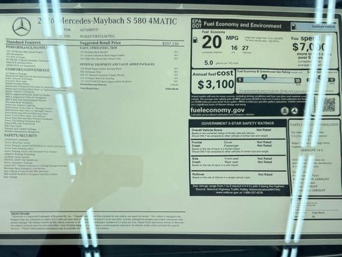 New 2026 Mercedes-Benz Maybach S 580 4MATIC image 34