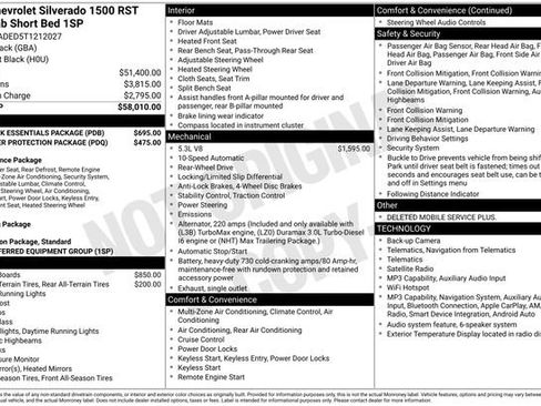New 2026 Chevrolet Silverado 1500 RST w/ LPO, Dark Essentials Package RWD image 4