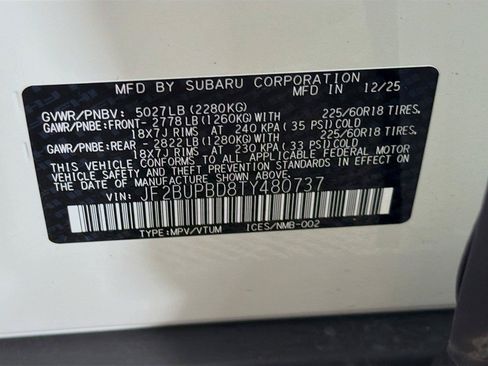 Used 2026 Subaru Outback Premium AWD/4WD image 40