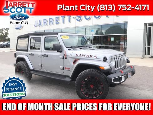 Used 2021 Jeep Wrangler Unlimited Sahara AWD/4WD image 1