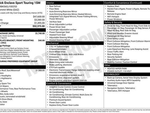 Used 2025 Buick Enclave Sport Touring w/ Power Package image 12