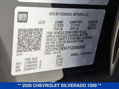 New 2026 Chevrolet Silverado 1500 LT w/ All Star Edition Plus image 35