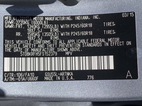 Used 2015 Toyota Highlander Plus AWD/4WD image 43
