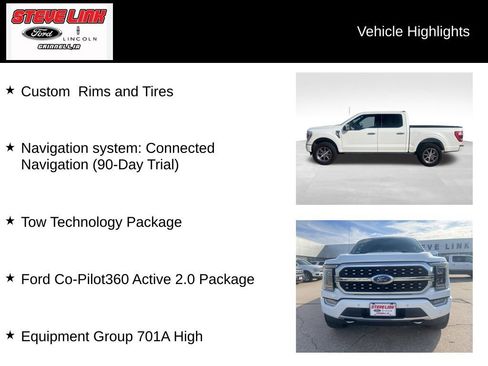 Used 2021 Ford F150 Platinum w/ Equipment Group 701A High AWD/4WD image 7