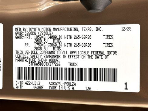 New 2026 Toyota Tundra Limited image 28