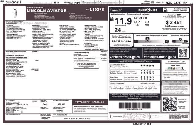Used 2024 Lincoln Aviator Reserve AWD/4WD image 37