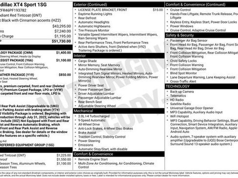 Certified 2023 Cadillac XT4 Sport w/ Technology Package AWD/4WD image 27