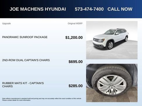 Used 2020 Volkswagen Atlas SE w/ Panoramic Sunroof Package FWD image 5