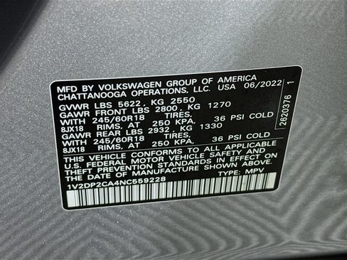 Used 2022 Volkswagen Atlas SE image 67