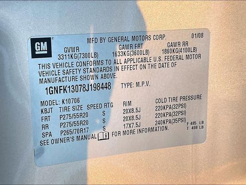 Used 2008 Chevrolet Tahoe LTZ w/ LTZ Preferred Equipment Group image 20