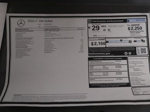 Certified 2026 Mercedes-Benz C 300 Sedan image 9