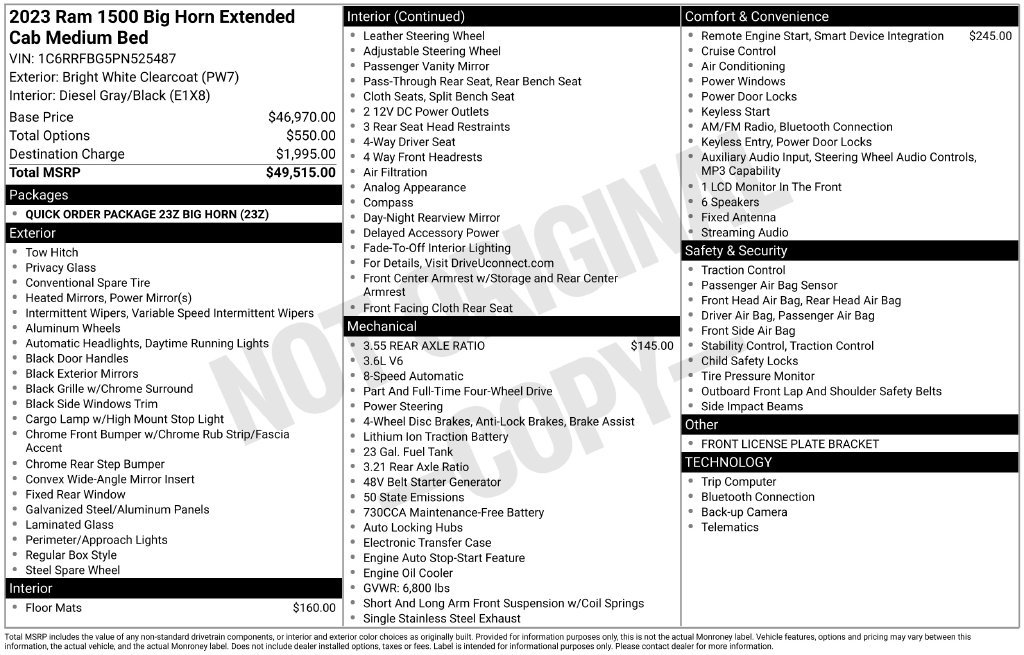 Used 2023 RAM 1500 Big Horn AWD/4WD image 2