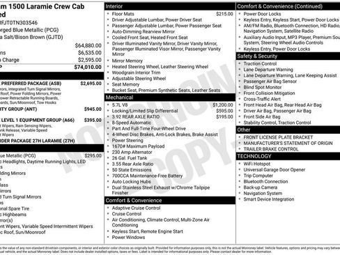 New 2026 RAM 1500 Laramie w/ Laramie Preferred Package AWD/4WD image 6