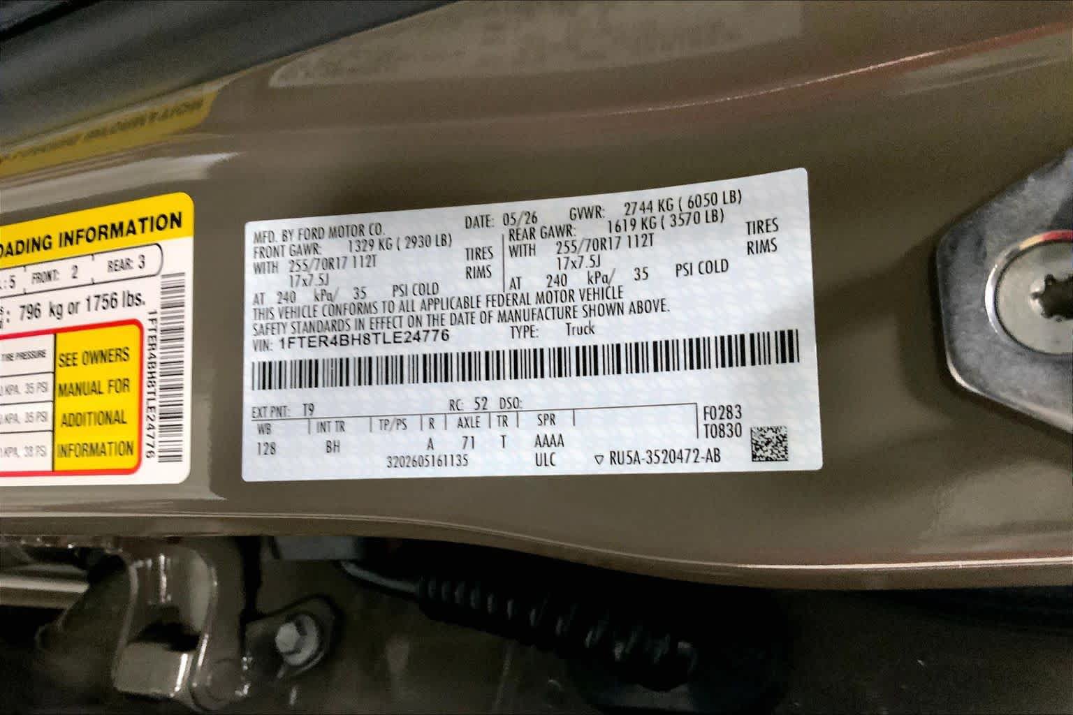 New 2026 Ford Ranger XL RWD image 20