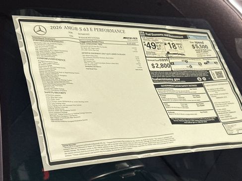 New 2026 Mercedes-Benz S 63 AMG S image 29