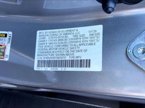 New 2026 Honda Odyssey Elite image 20