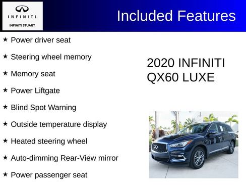 Certified 2020 INFINITI QX60 Luxe FWD image 4