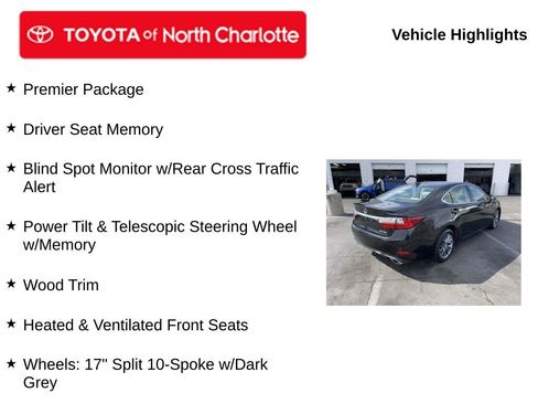 Used 2018 Lexus ES 350 w/ Premier Package image 5