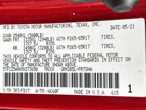 Used 2021 Toyota Tacoma TRD Sport w/ Technology Package AWD/4WD image 33