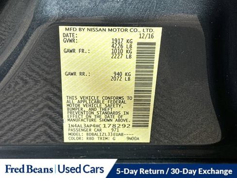 Used 2017 Nissan Altima 2.5 SV FWD image 35