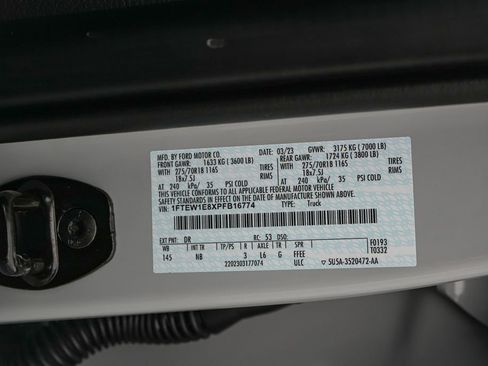 Certified 2023 Ford F150 Tremor w/ Equipment Group 402A High image 33