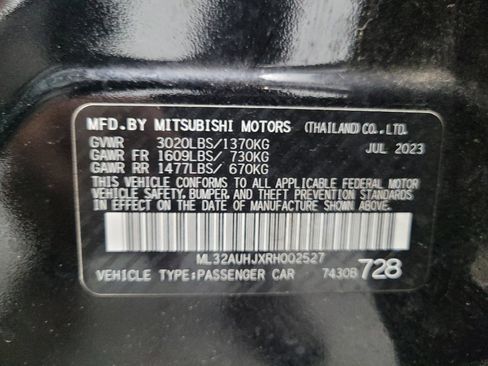 Used 2024 Mitsubishi Mirage ES FWD image 33