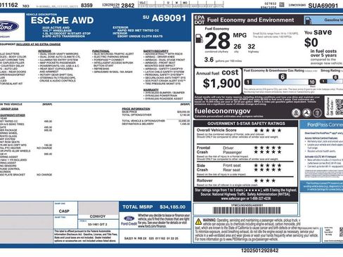 Used 2025 Ford Escape Active w/ Tech Pack #1 AWD/4WD image 5