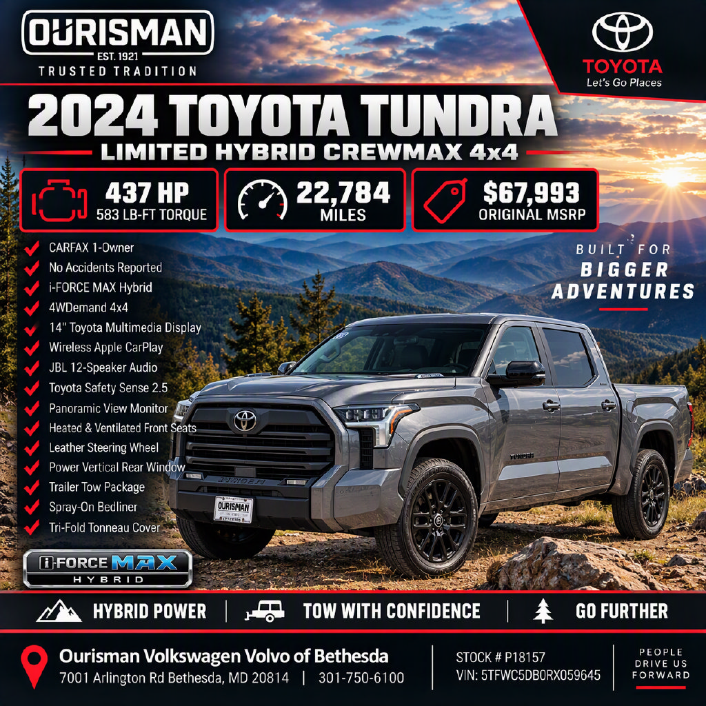 Used 2024 Toyota Tundra Limited AWD/4WD image 2