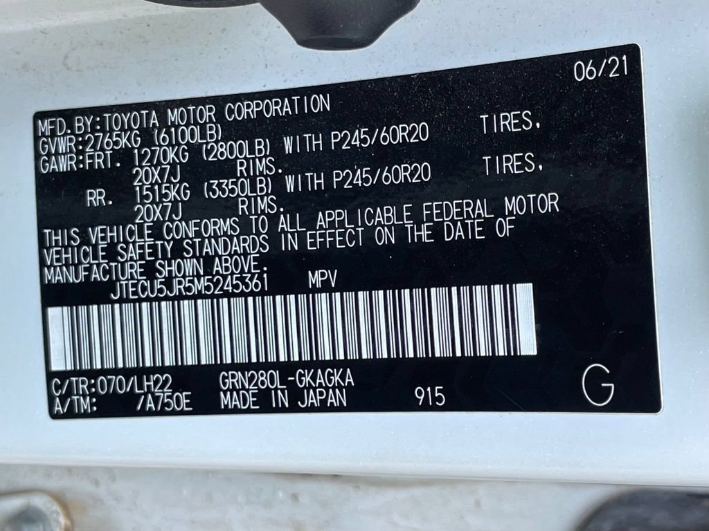 Used 2021 Toyota 4Runner Nightshade RWD image 36