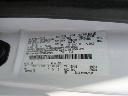 Used 2014 Ford E-250 and Econoline 250 Extended w/ Power Group image 9