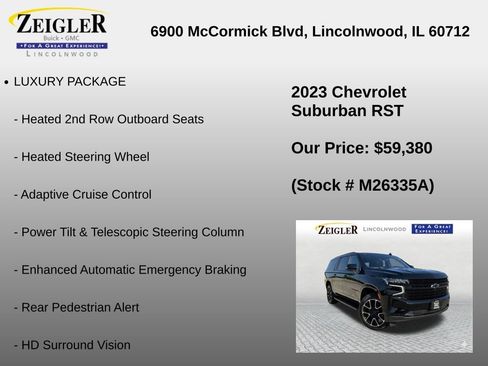 Used 2023 Chevrolet Suburban RST w/ Luxury Package AWD/4WD image 30