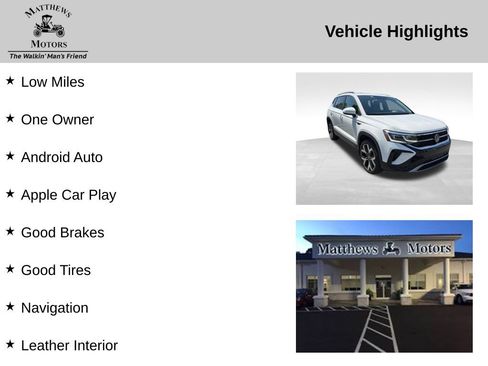 Used 2023 Volkswagen Taos SEL AWD/4WD image 12