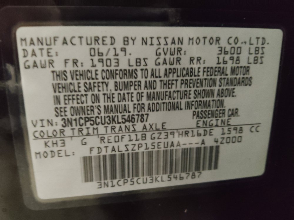 Used 2019 Nissan Kicks SV FWD image 33