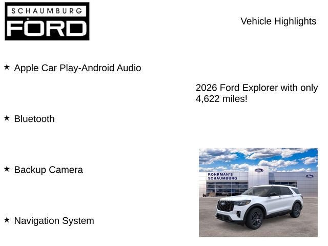New 2026 Ford Explorer ST w/ Sun And Sound Package AWD/4WD image 7