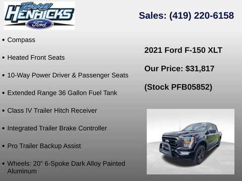 Used 2021 Ford F150 XLT w/ Equipment Group 302A High AWD/4WD image 17